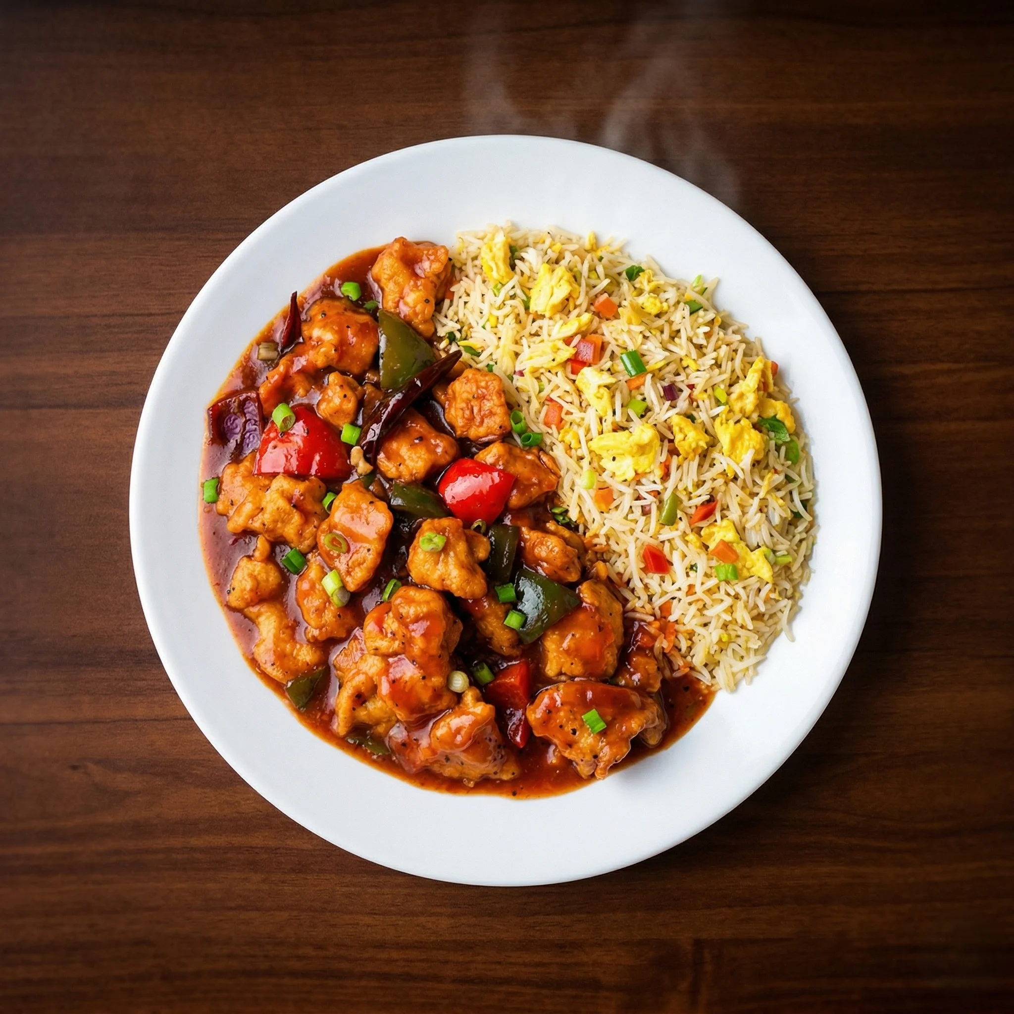 The Kolachi Kitchen chicken manchurian fried rice Winnipeg — halal Indo-Chinese fusion