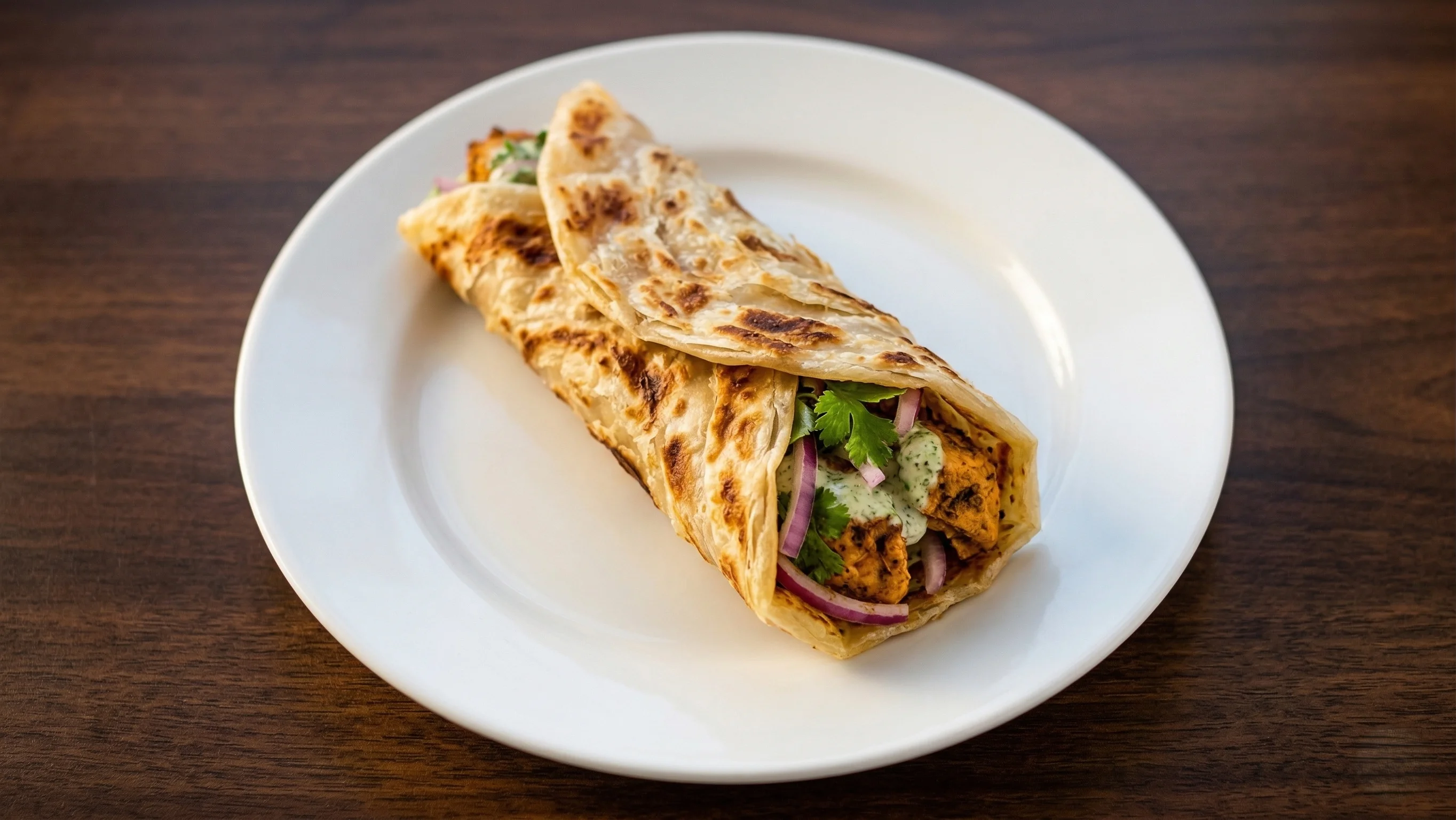 Paratha Roll fan favourite spiced filling flaky paratha The Kolachi Kitchen Winnipeg halal Pakistani